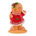 thumbnail image 2 of Adornos navideños de jengibre, figura de hombrecito de jengibre de resina, colgante de Navidad Pequeño, 2 of 9