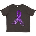 thumbnail image 3 of Inktastic Alzheimer's Awareness Purple Ribbon Made of Heart Boys or Girls Toddler T-Shirt, 3 of 5