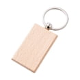 thumbnail image 1 of tredstone Wooden Keychain Wood Key Ring Convenient Pendant Buckle Decorations Rectangle 3*5, 1 of 6