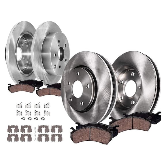 Front and Rear Brake Pad and Rotor Kit - Compatible with 2018 - 2021 Toyota Camry 2019 2020