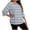 *2-Gray, variant on VBVC Women's Plus Stripe T-Shirt,Ladies 3/4 Sleeve Valentines Top,Soft Breathable Tee For Women,Gray,Size L