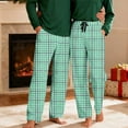 thumbnail image 2 of purcolt Mens Pajama Pants Soft Pjs Plaid Sleep Pants Lounge Bottoms with Pockets & Elastic Waist Sleepwear for Men, 2 of 9