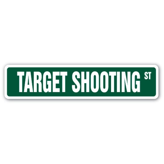 TARGET SHOOTING Street Sign arrows guns rifles range bb | Indoor/Outdoor |  30" Wide