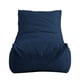 Posh Vivant Tissu Resty & Déchiqueté Mousse Pouf Chaise Longue en Bleu Marine – image 3 sur 8