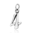 thumbnail image 2 of Trendy .925 Sterling Silver Number 4 Pendant, 2 of 4