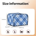 thumbnail image 2 of Toasting Machine Cover 4 Pieces 12.4×10.6×8.3in Dust-Proof Explosion-Proof Waterproof And Wear-Resistant Hollow Bottom Blueviolet Moroccan Buffalo Plaid Tartan Check Hand-Drawn Sketch_1, 2 of 7