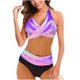 thumbnail image 1 of Traje de baño de bikini estampado para mujer Sujetador relleno Traje de baño de una pieza Ropa de playa OAVQHLG3B Store  lin121212, 1 of 4