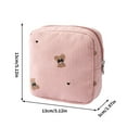 thumbnail image 2 of Makeup Bag, Cosmetic Bag, Double Layered Large Capacity Small Fresh Makeup Organizer, Stylish Durable Portable Travel Cosmetics Pouch, 2 of 5