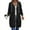 Black, variant on LYXSSBYX Zip Up Hoodies Women Long Sleeve Long Loose Sweatshirts Oversized Casual 2025 Fall Jacket Coat with Pocket
