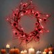 thumbnail image 4 of Corona de Halloween xinyu con ojos rojos y luces para puerta, 4 of 7