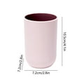 thumbnail image 3 of Toothbrush Cup Mouthwash Rinsing Tumbler | Durable Plastic Bathroom Water Cup | Large Capacity | Easy Clean | Reusable | Multiple Colors | 10.5x7.2x7.2cm | 1 Piece, 3 of 6