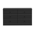 thumbnail image 1 of Prepac Astrid Black 6-Drawer Dresser, 1 of 6