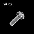 thumbnail image 3 of Unique Bargains M6x20mm Plastic Phillips Bolts PC Pan Head Machine Screws Transparent 20 Pack, 3 of 5