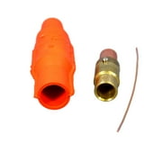 Leviton 16V28-O Orange 16 Series Female Vulcanized Crimped Cam-Type Plug