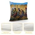 thumbnail image 4 of Leisuo Rustic Floral Body Pillow Cover Farmhouse Daisy Flower with Butterfly on Vintage Country Long Pillow Case Protector Soft Large Pillowcase Cushoned for Bed,Couch White, 4 of 5