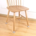 thumbnail image 4 of fundas de piernas de mesa que se pueden mover libremente, protectores de suelo de piernas de taburete para evitar arañazos y ruido de 3 - 4,5 cm (blanco + gris), 4 of 5