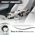 thumbnail image 7 of Yuyamidu Cow Print Car Front Seat Armrest Cover Anti-Scratch Car Armrest Handle Cover Soft Auto Armrest Decor Accessories Universal Fit Most Vehicles, 7 of 7