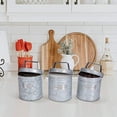 thumbnail image 2 of Vintage Farmhouse Design Kitchen DAcor canister Set, country DAcor Storage Jars, canisters Sets for Kitchen, Food Storage, galvanized Steel Set For co, 2 of 4