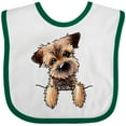 thumbnail image 3 of Inktastic Border Terrier Boys or Girls Baby Bib, 3 of 4