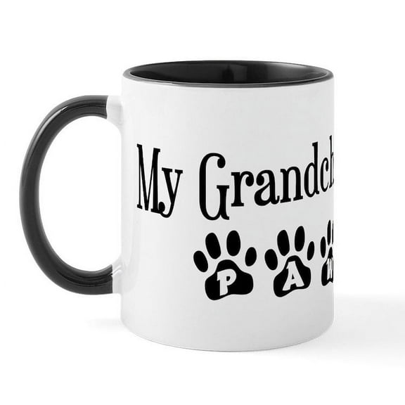 CafePress - My Grandchild Has Paws Mug - 11 oz Ceramic Mug - Novelty Coffee Tea Cup