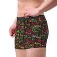 thumbnail image 2 of Sikiie Doodle Barbeque 1 Print Men's Boxer Briefs, Elastic Waistband Boxer Briefs Leggings-Small, 2 of 5