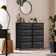 thumbnail image 5 of Sorbus Dresser with 8 Faux Wood Drawers - Storage Unit Organizer Chest for Clothes - Bedroom, Hallway, Living Room, Closet, & Dorm Furniture - Steel Frame, Wood Top, & Easy Pull Fabric Bins, 5 of 8