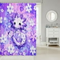 thumbnail image 2 of Erosebridal Dreamy Axolotl Bathroom Curtain 72x78, Kawaii Animal Shower Curtain 72x78, Cherry Blossoms Decor, Waterproof, 2 of 5