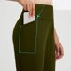 thumbnail image 3 of Pantalones de Yoga de Cintura Alta para las Mujeres Color Sólido Cadera Bolsillos Elásticos Medio Pantalones Cortos, Pantalones Deportivos de Fitness, Poliéster Toda la Temporada, 3 of 6