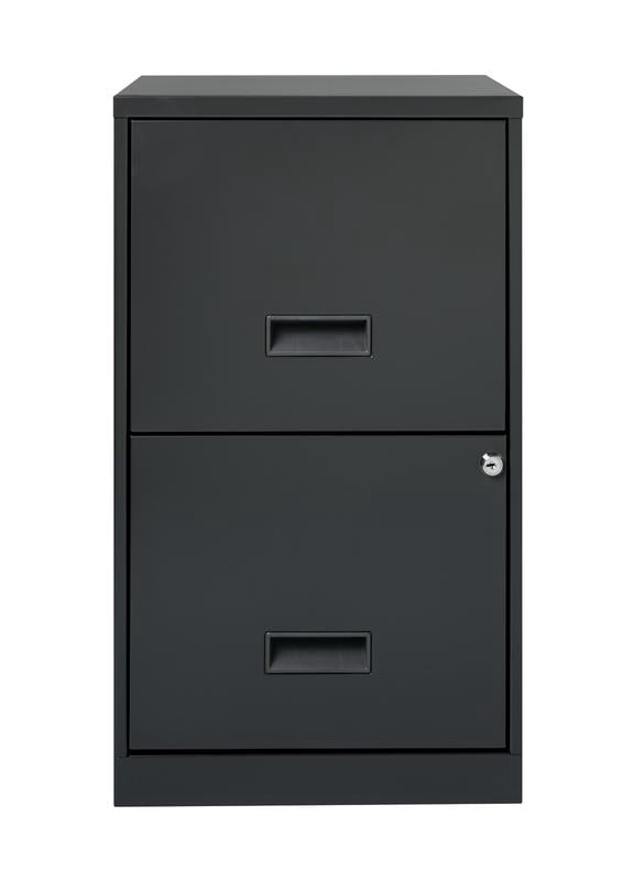 Space Solutions 18" Deep 2 Drawer Letter Width Vertical File Cabinet, Charcoal