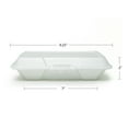 thumbnail image 5 of Pactiv YTH102070000 Large Rectangular Foam Hinged, White - Case of 150, 5 of 6