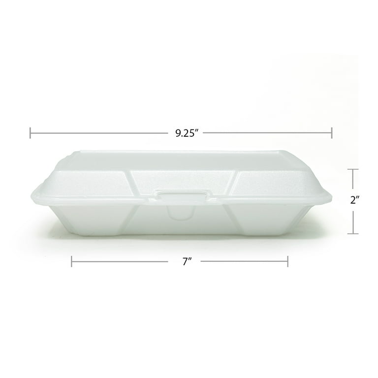 150 pcs Disposable Clamshell Food Take Out Container Box To Go 9.25 x 6.5 x  2.25