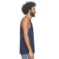 thumbnail image 2 of Expert Brand USA-Made Men's MoCA Cotton Blend Sleeveless Muscle Shirt, Navy, Medium, 2 of 6