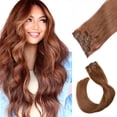 thumbnail image 1 of Extensiones de cabello con clip Cabello humano 7 piezas 70 g Set # 30 Castaño medio Sedoso Recto Grado superior 7A Extensiones Remy Cabello con clip para mujeres, 1 of 5