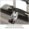thumbnail image 3 of Square 2Pack PU Leather Jungle Elk Cruise Luggage Tag with Privacy Cover and Name ID Tag for Travel Handbags Backpacks Luggage Tags, 3 of 6