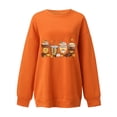 thumbnail image 4 of Chandails à Capuchon de Mode pour Femmes 2023 Mode Automne Hiver Lunettes Fille Imprimé Décontracté Sports Col Rond Survêtements Manches Longues 50 % de Rabais Liquidation Costumes Halloween/noël, 4 of 4