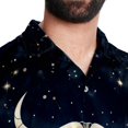thumbnail image 5 of Taurus Constellation Men's Short Sleeve Beach Shirts, Hawaiian Printed Button Down Summer Casual Unisex Men's Shirts, 5 of 6