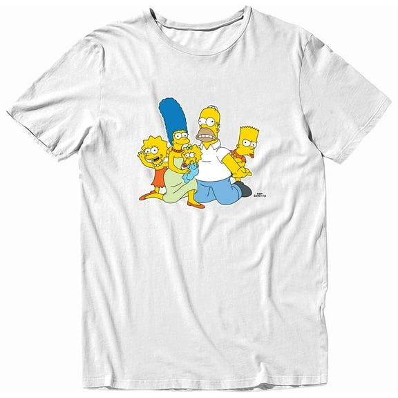 The Simpsons Family Graphic Adult T-Shirt