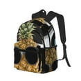 thumbnail image 2 of Daiia Pineapple With Black Glasses School Backpack for Men Women, Unisex Large Waterproof Bookbag Schoolbag Casual Daypack for High School/College/Teens/Travel/Work Black, 2 of 8
