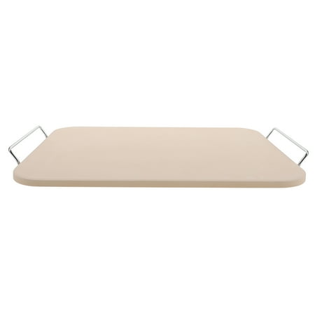 

Homemaxs 1Pc Practical Pizza Baking Tray with Handle Ceramic Pan Oven Pizza Tray