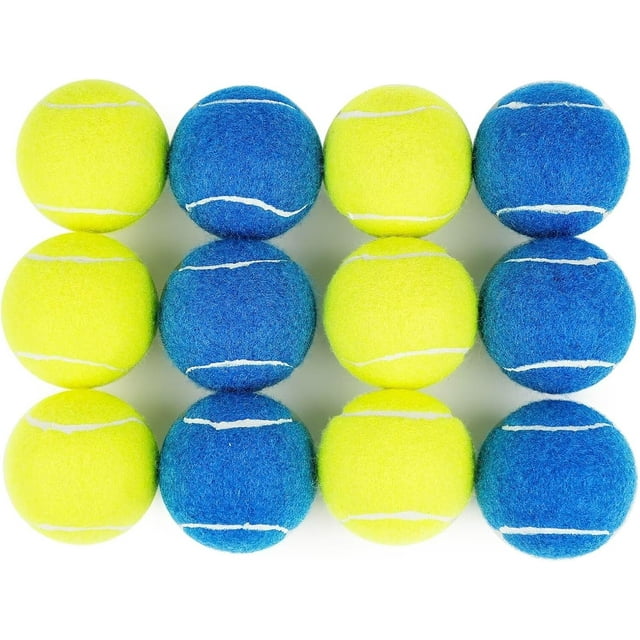 PrimePets Balles de Tennis Couineuses pour Chiens ( Jaune+ + Orange+.squeaky à Fort Rebond)