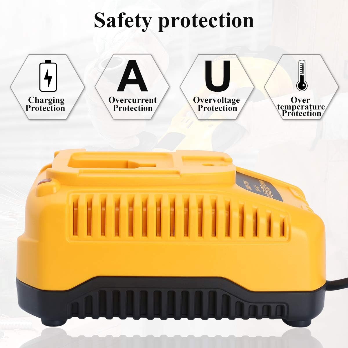 2Pack 18V 18 Volt Replacement for Dewalt Battery and Charger DC9096-2 DC9098 DC9099 DW9096