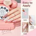 thumbnail image 4 of modelones Poly Gel Nail Kit 6 Colors with 8 W Nail Lamp Nail Extension Gel Kit Nude Clear Pink Black Glitter Complete Starter Kit for Beginner Nail Thickening Solutions DIY at Home for Women, 4 of 9