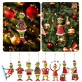 thumbnail image 2 of 2023 New Disney The Grinch Anime 2D Flat Model Decoration Christmas Partys Holiday Supplies Pendant Car Ornaments Kids Gifts, 2 of 4