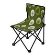 thumbnail image 2 of 600D Oxford Camping Chair Portable Foldable Chair Supports 220 lbs for Picnic, Fishing, Backpacking Green Dandelions Pattern, 2 of 8