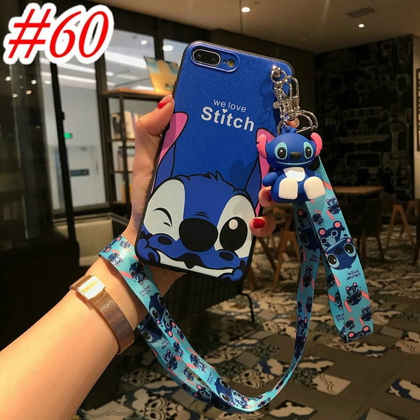 VIVO Y21 Y21S Y33S Y20 Y20S Y12 Y12A Y12S Y11 Y15 Y17 Y30 Y31 Y50 Y1S Y91 Y91C Y91i Y93 Y95 S1 V21 V20 V15 Pro 3D Dibujos Animados Doraemon Y Stitch Soft Case Cover + Doll Stand + 2 Landyard