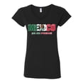 thumbnail image 2 of Wild Bobby Mexico Flag Pride Graphic Si Se Puede Eagle Cactus | Unisex Novelty Graphic T-Shirt | Soccer Football Fan Gift for Men Women Standard V-Neck Tee, 2 of 5