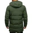 thumbnail image 5 of Vedolay Mens Parkas Outerwear Jacket Winter Long Hooded Parka Jacket Army Green,XL, 5 of 5