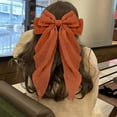 thumbnail image 2 of Elegant Large Chiffon Bow Hair Clip For Women Polka Barrettes Back Head Spring Hair Accessories, 2 of 4