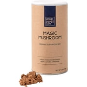 Your Super Magic Mushroom Superfood Powder - Brain Booster, Immune Support, Natural Energy - Organic Cacao, Chaga, Ashwagandha, Lucuma, Reishi Mushroom Powder - Plant Based, Gluten Free - 30 Servings