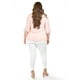 thumbnail image 3 of Blusa con detalle de encaje Roman Fashion /Tallas Extras, 242 (Palo de rosa) rosa 42, 3 of 6